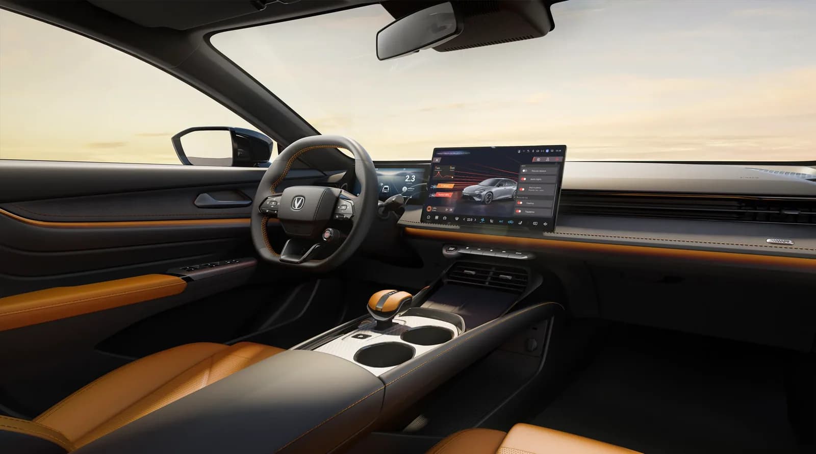 Экран мультимедиа Changan UNI-V 2026 года